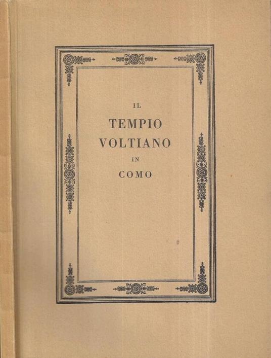 Il Tempio Voltiano in Como - copertina