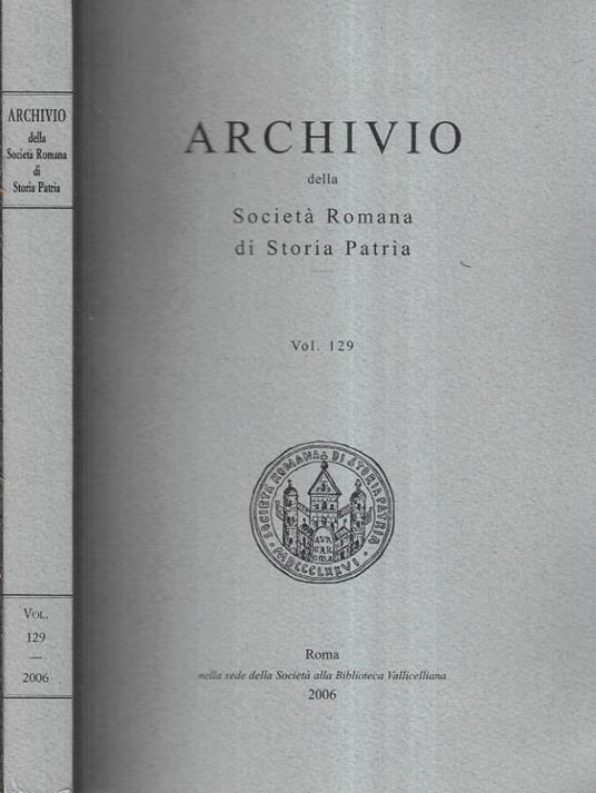 Archivio Vol. 129 - copertina