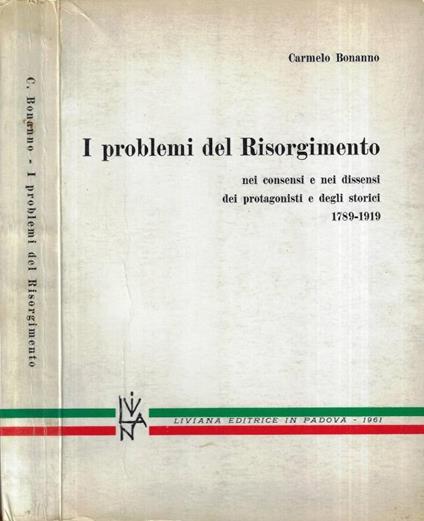 I problemi del Risorgimento - Carmelo Bonanno - copertina