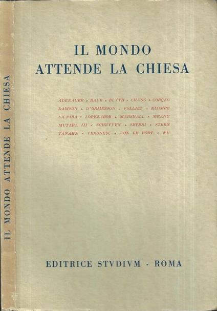 Il mondo attende la Chiesa - copertina