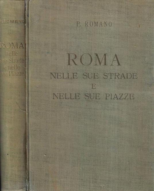 Roma nelle sue strade e nelle sue piazze - copertina