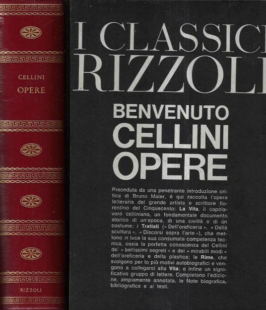 Opere - Benvenuto Cellini - copertina