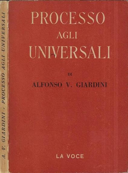 Processo agli universali - copertina