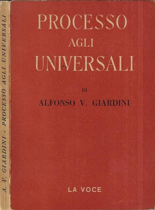 Processo agli universali - copertina