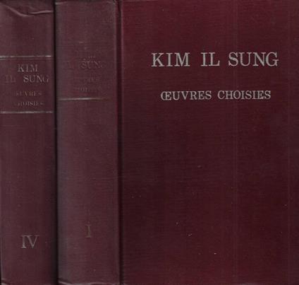 Oeuvres choisies Vol. I - IV - copertina