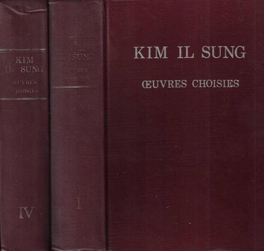 Oeuvres choisies Vol. I - IV - copertina