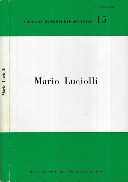 Mario Luciolli - copertina