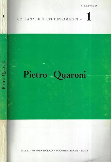 Piero Quaroni - copertina