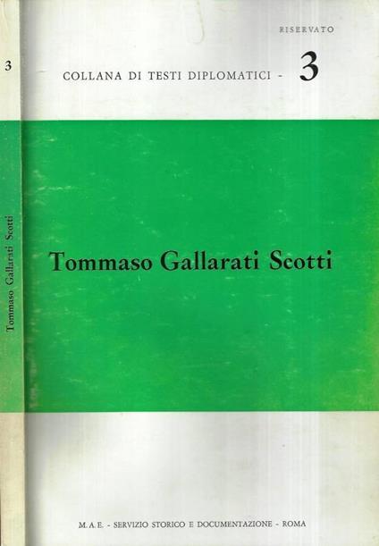 Tommaso Gallarati Scotti - copertina