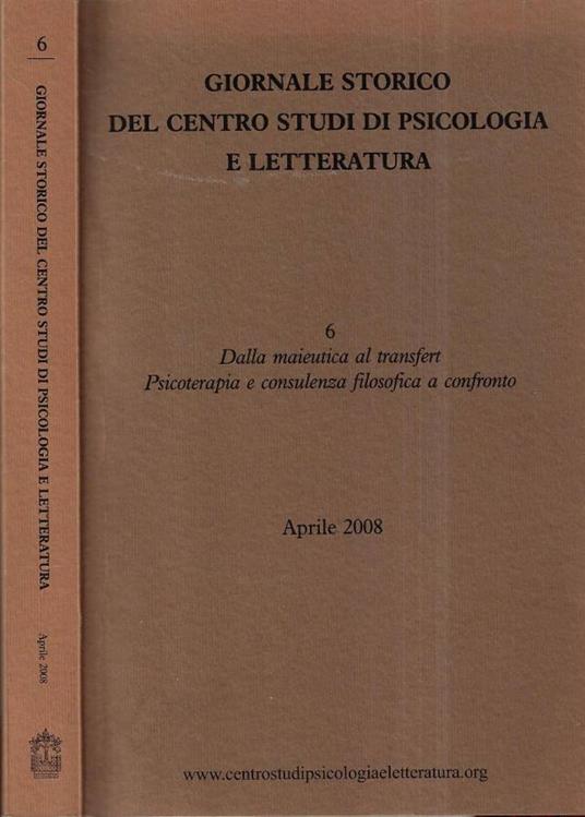 Giornale storico del Centro Studi di Psicologia e Letteratur - copertina