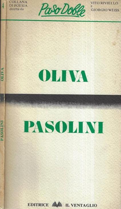 Oliva - Pasolini - copertina