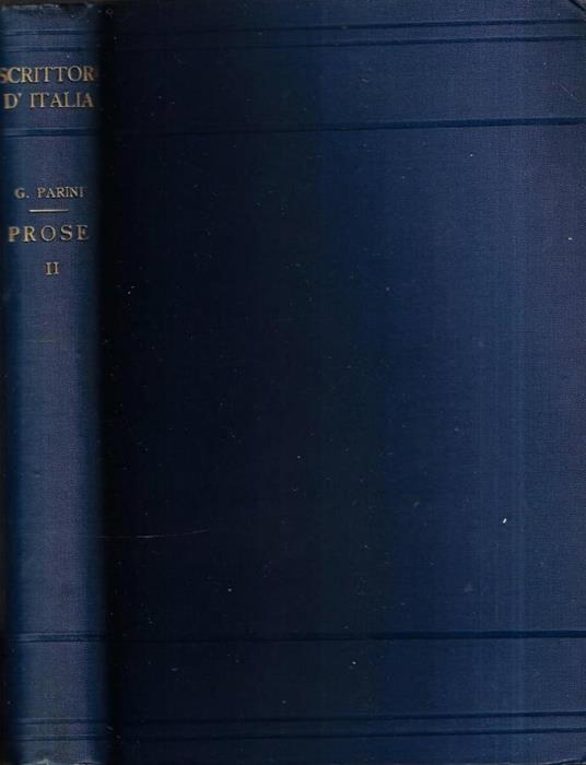 Prose Vol. II - Giuseppe Parini - copertina