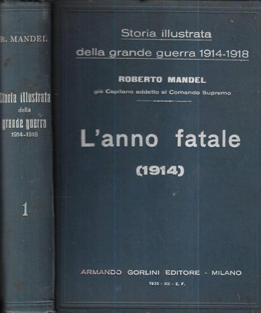 L' anno fatale - Roberto Mandel - copertina