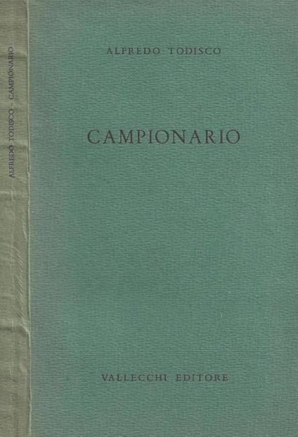 Campionario - Alfredo Todisco - copertina