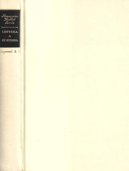 Lettera a se stessa - copertina