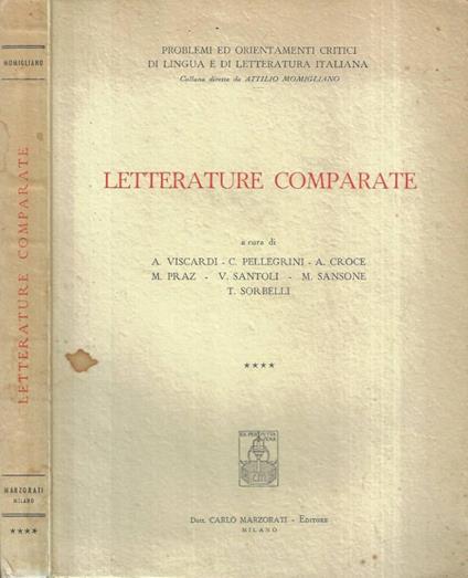 Letterature comparate - copertina