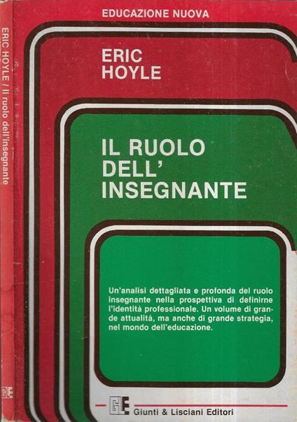 Il ruolo dell' insegnante - copertina