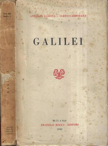 Galilei - Antonio Aliotta - copertina