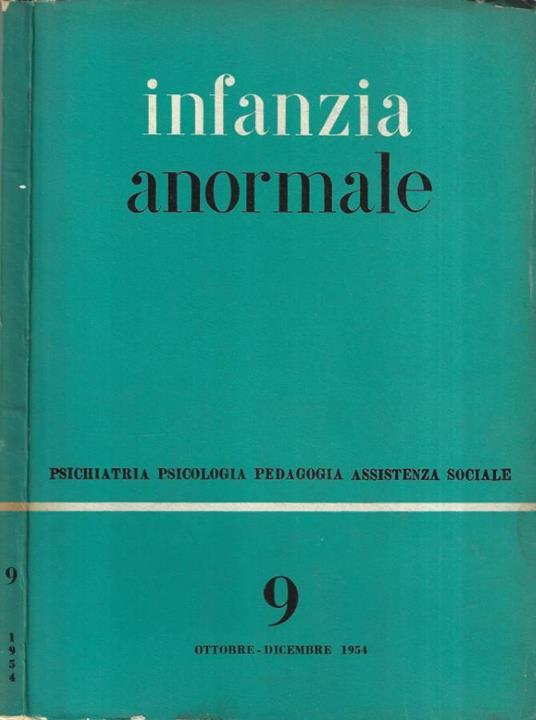 Infanzia anormale n. 9 - copertina