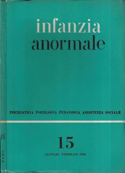 Infanzia anormale n. 15 - copertina