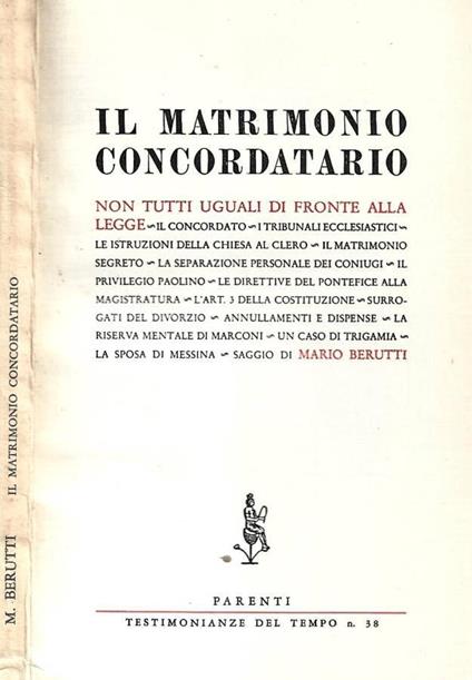Il matrimonio concordatario - copertina