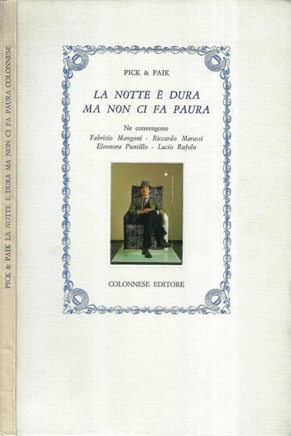 La notte è dura ma non ci fa paura - copertina