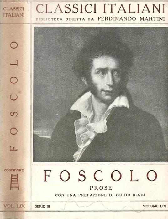 Prose - Ugo Foscolo - copertina