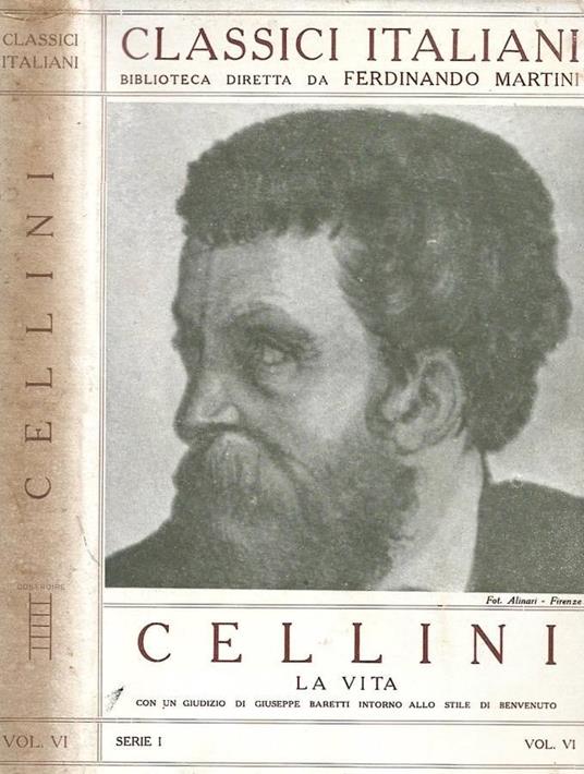 La vita - Benvenuto Cellini - copertina