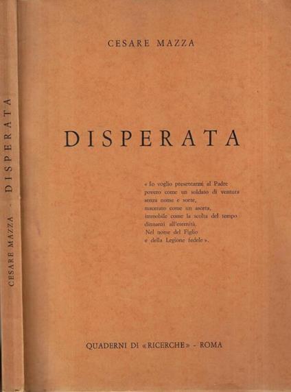 Disperata - copertina