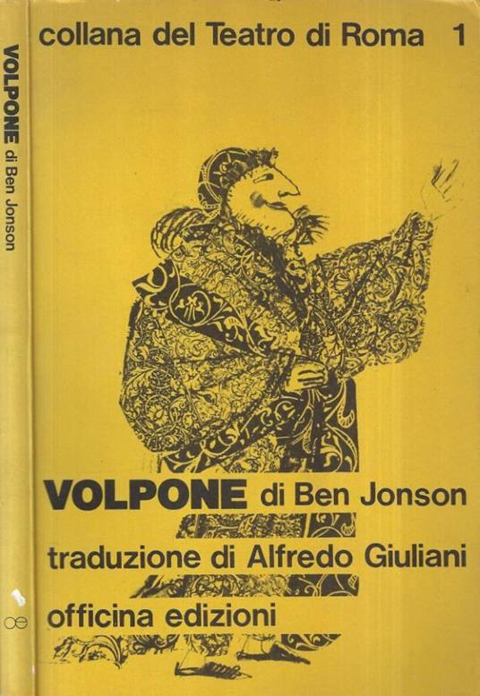 Volpone - Ben Jonson - copertina