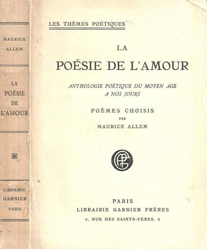 La poésie de l'amour - copertina