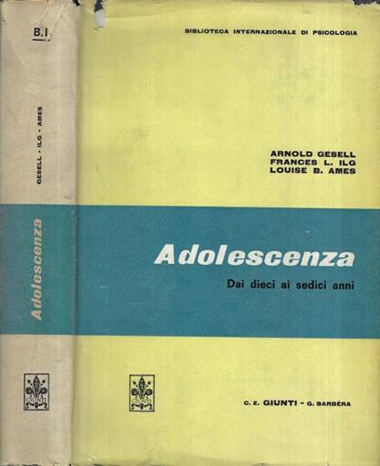 Adolescenza - Arnold Gesell - copertina