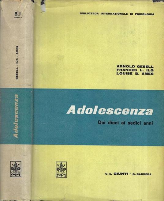 Adolescenza - Arnold Gesell - copertina