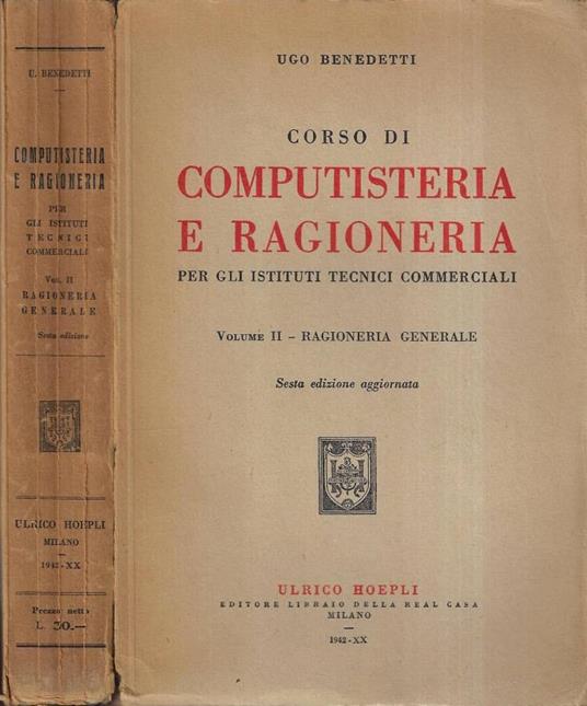 Corso di computisteria e ragioneria per gli istituti tecnici - copertina