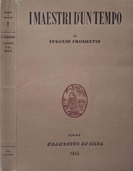 I maestri d'un tempo - copertina