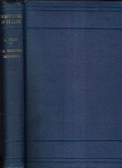 La Marfisa bizzarra - Carlo Gozzi - copertina