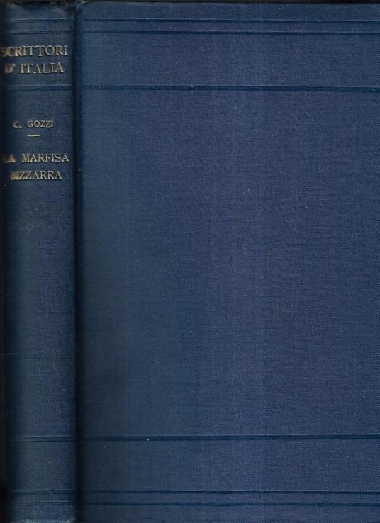 La Marfisa bizzarra - Carlo Gozzi - copertina