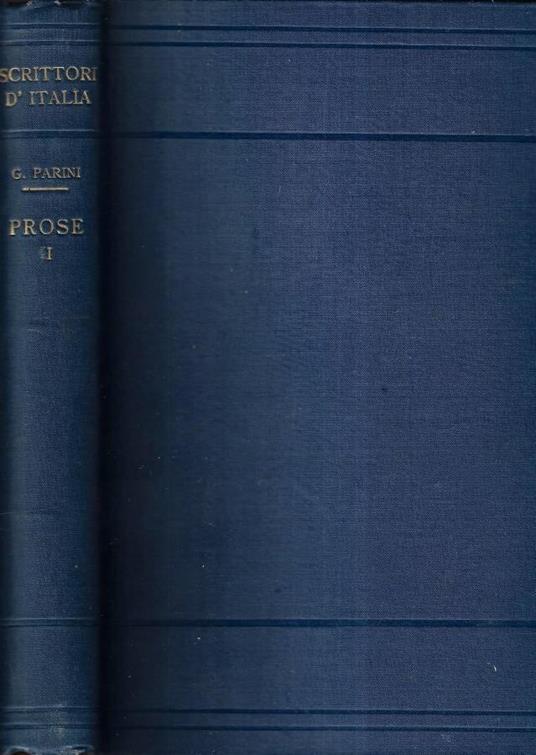 Prose Vol. I - Giuseppe Parini - copertina