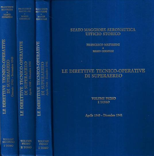 Le direttive tecnico - operative di superaereo Vol. I tomo 1 - copertina