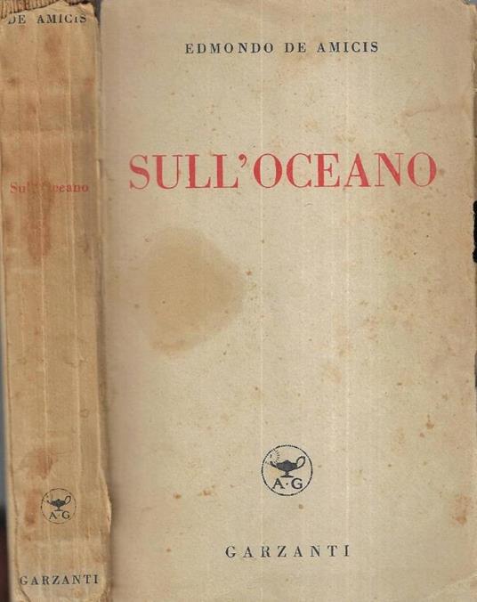 Sull' oceano - Edmondo De Amicis - copertina