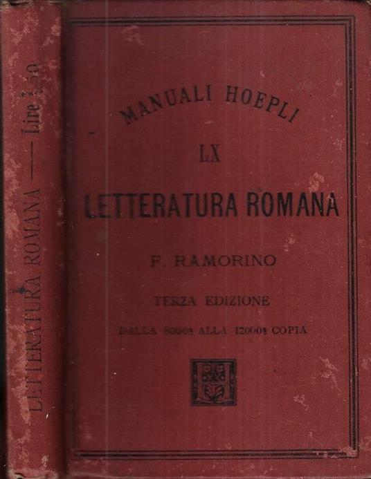 Letteratura romana - copertina