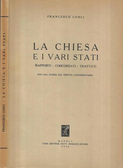 La Chiesa e i vari stati - Francesco Conci - copertina