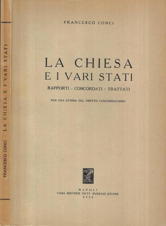 La Chiesa e i vari stati - Francesco Conci - copertina