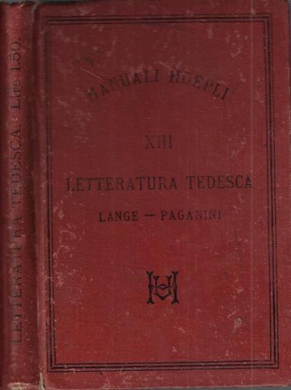 Letteratura tedesca - copertina