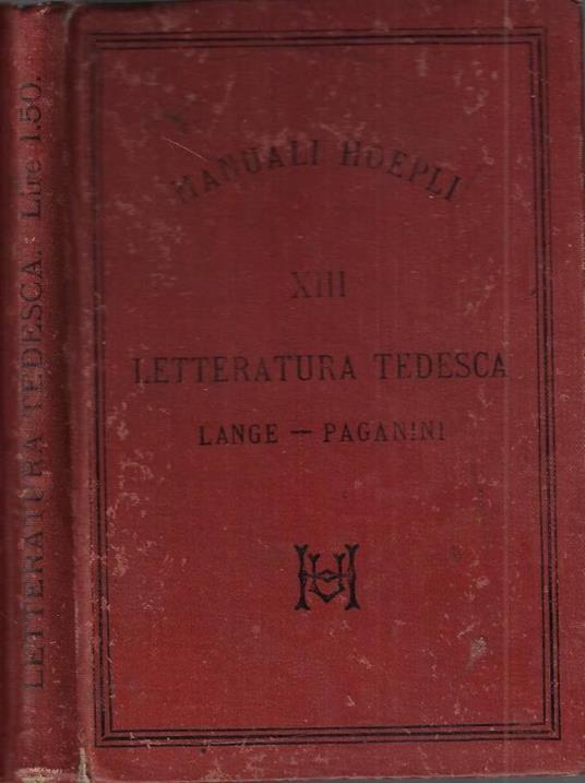 Letteratura tedesca - copertina