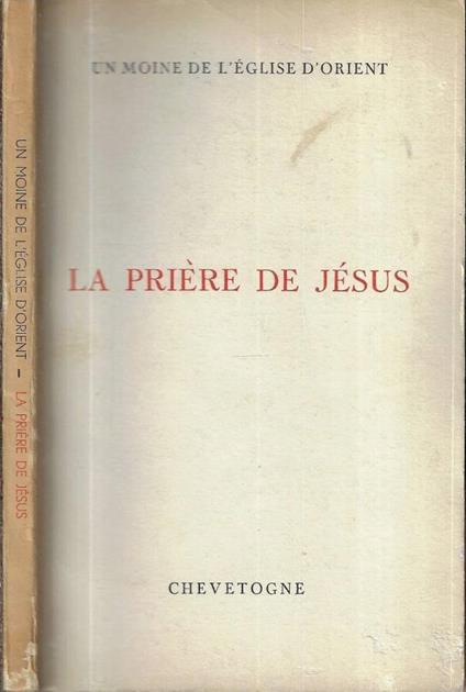 La prière de Jésus - copertina