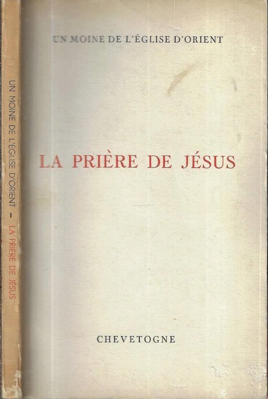 La prière de Jésus - copertina