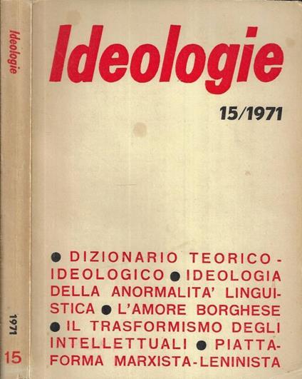 Ideologie n.15 - copertina