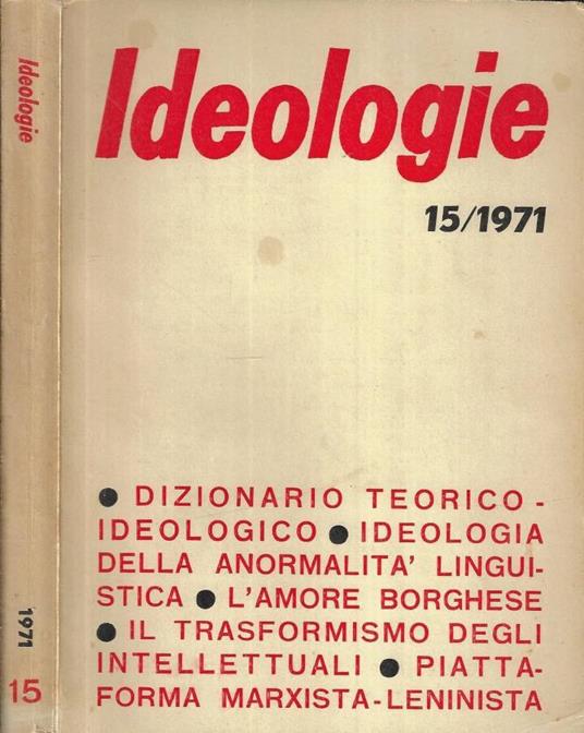 Ideologie n.15 - copertina