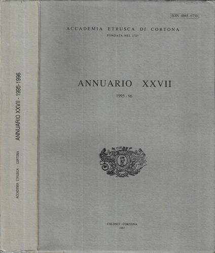 Annuario XXVII - copertina